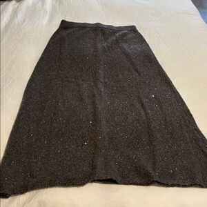 Zara Charcoal Sequin Skirt size medium